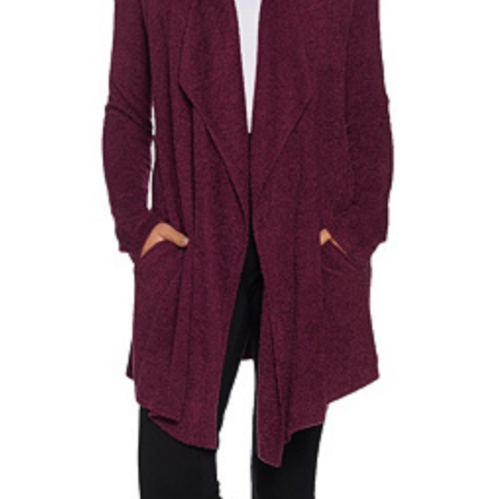 Barefoot Dreams Cozychic Lite Island Wrap Burgundy